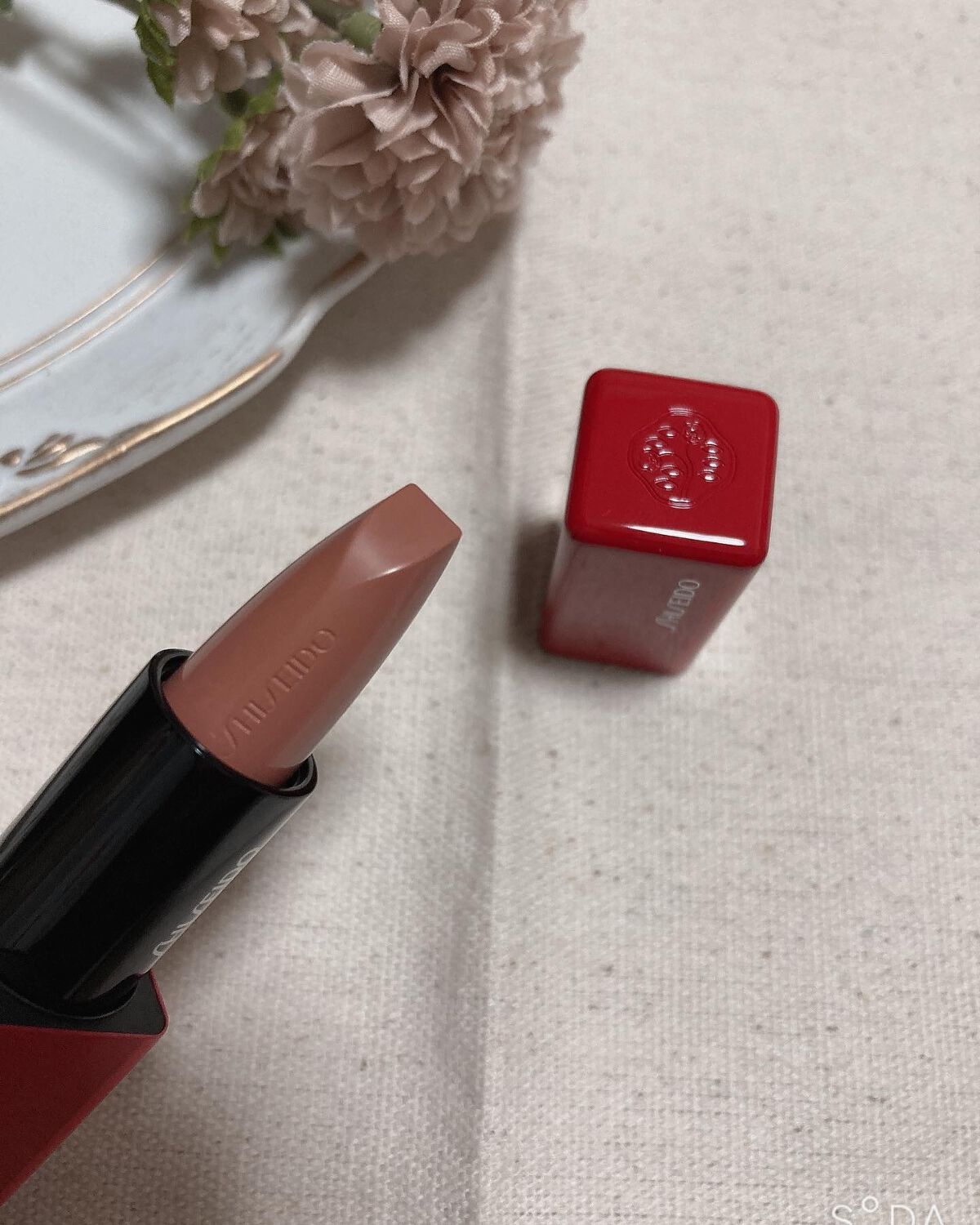 テクノサテン ジェル リップスティック 403	Augmented Nude/SHISEIDO/口紅を使ったクチコミ（2枚目）