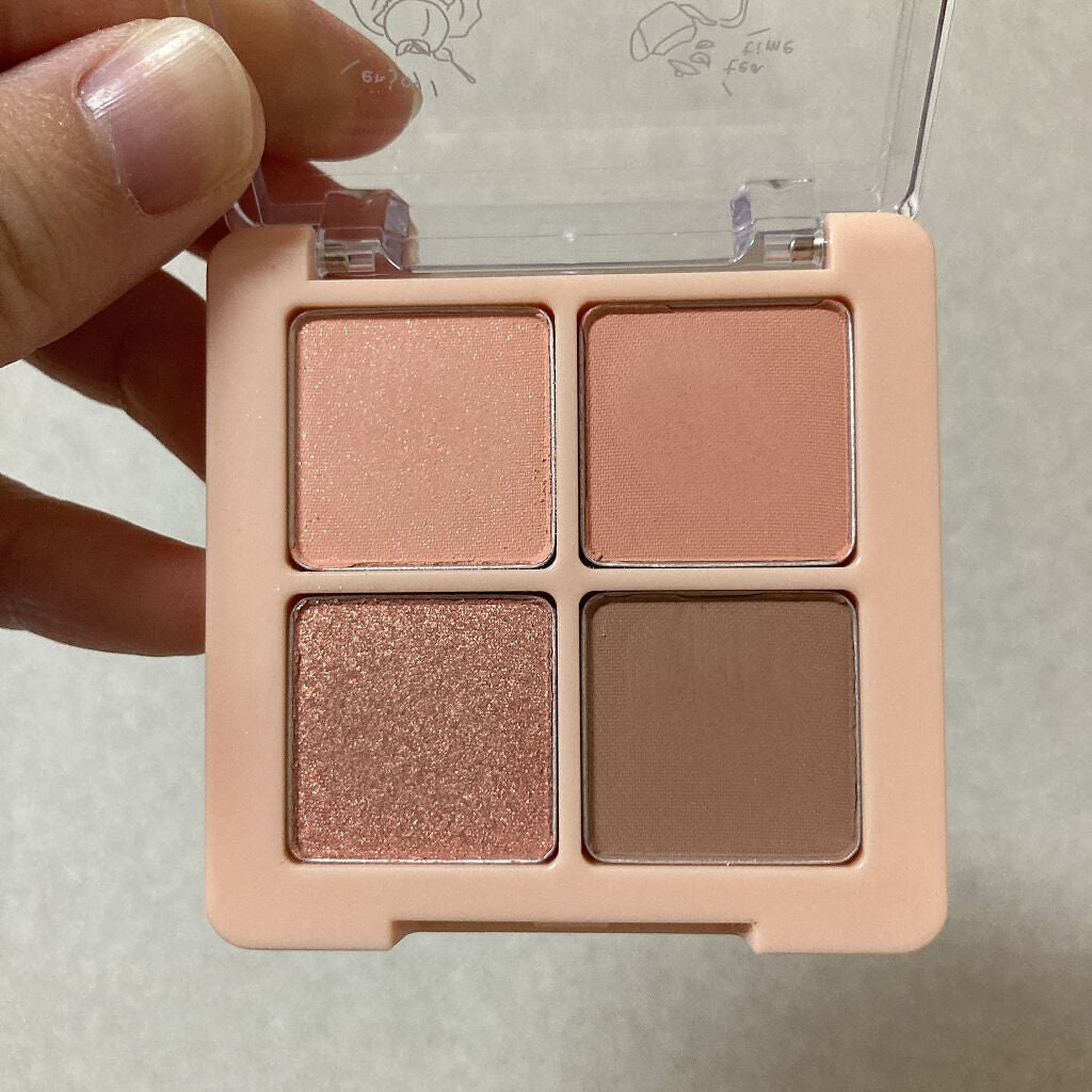 Peach Blush Toast cafe eye palette/NOTONE/アイシャドウパレットを使ったクチコミ(4枚目)