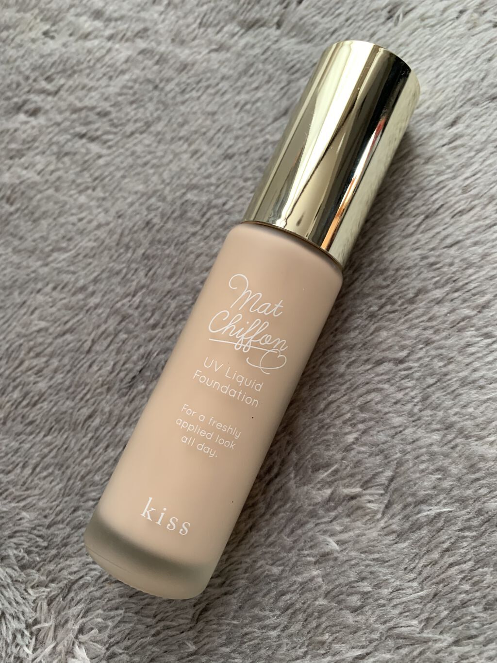 マットシフォン UVリキッドファンデ 01 ライトピンクオークル(Light Pink Ochre)/KiSS/リキッドファンデーションを使ったクチコミ（2枚目）