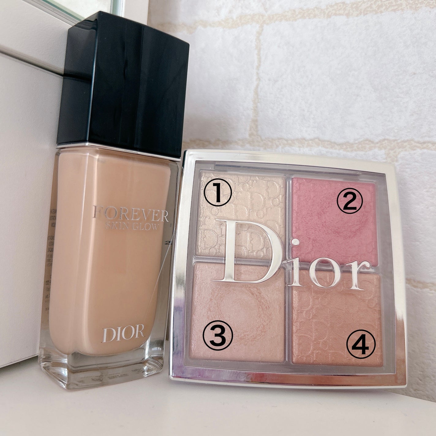 【旧】ディオール バックステージ フェイス グロウ パレット/Dior/ハイライトを使ったクチコミ(1枚目)