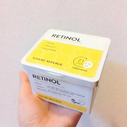 キューブマスク レチノール/ネイチャーリパブリック/シートマスク・パックを使ったクチコミ(1枚目)