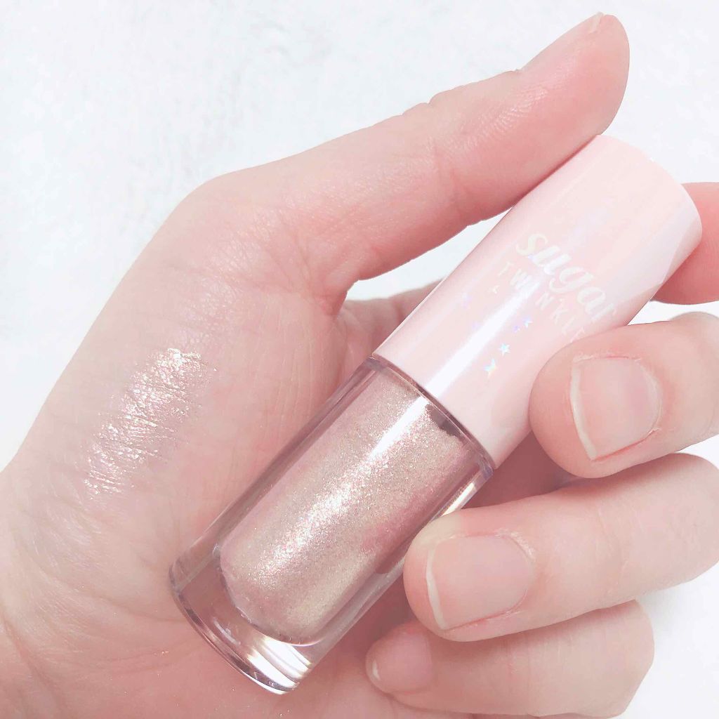 シュガー トゥインクル リキッド シャドウ/PERIPERA/リキッドアイシャドウを使ったクチコミ（2枚目）