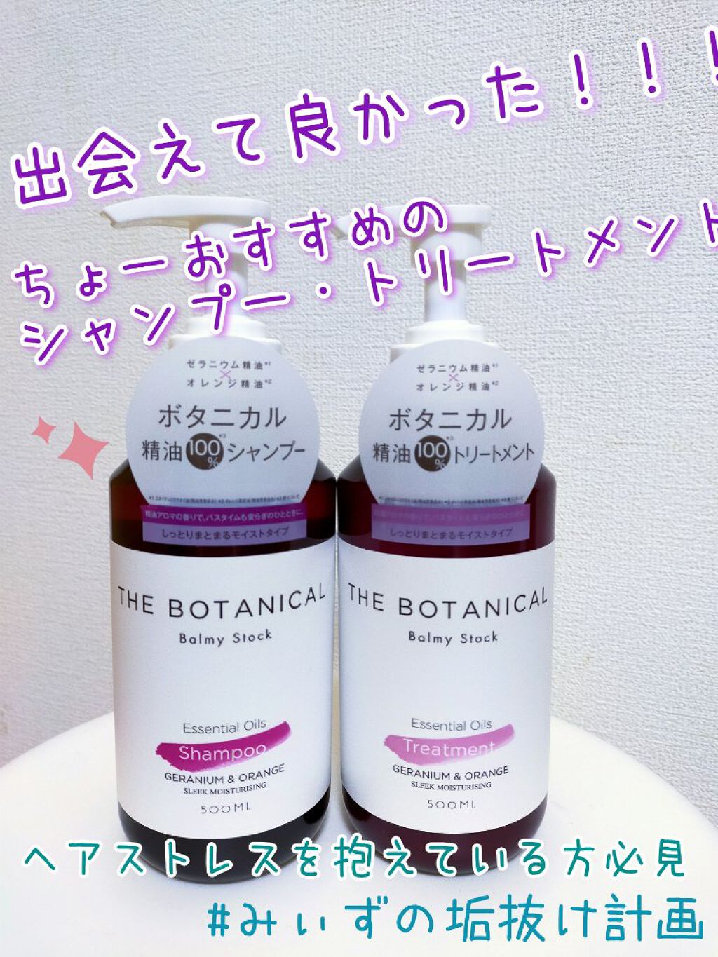 ボタニカルモイストシャンプー／モイストトリートメント/Balmy Stock/市販シャンプーを使ったクチコミ（1枚目）