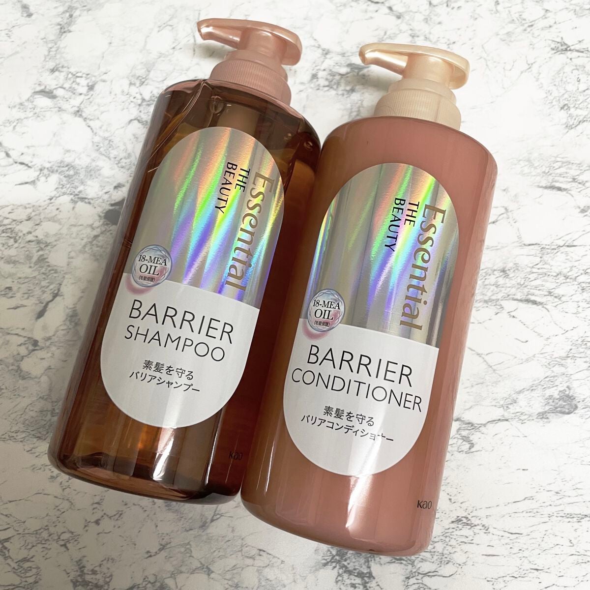 ザビューティ 髪のキメ美容素髪を守る バリアシャンプー/コンディショナー/エッセンシャル/シャンプー・コンディショナーを使ったクチコミ(1枚目)