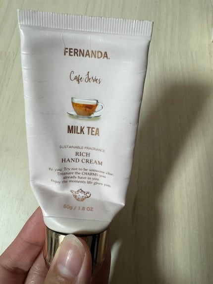 フレグランスリッチハンドクリーム(ミルクティー)/フェルナンダ/ハンドクリームを使ったクチコミ(1枚目)