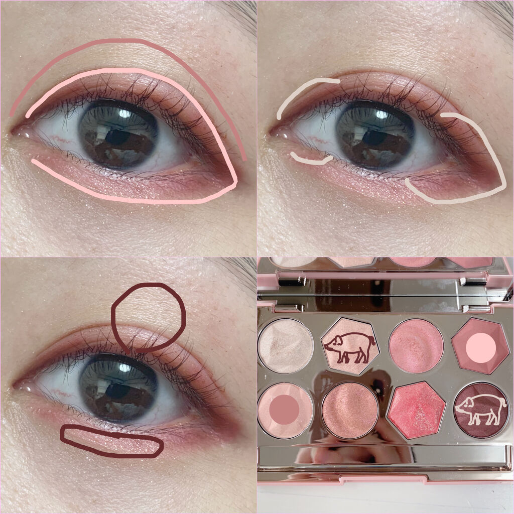 プリズム エアー アイ パレット/CLIO/アイシャドウパレットを使ったクチコミ（2枚目）