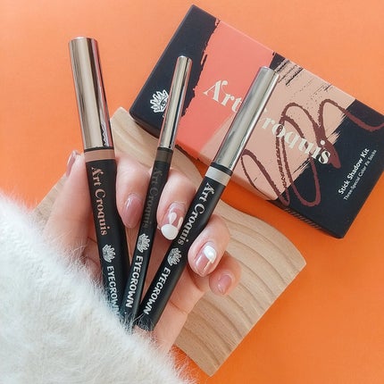 アートクロッキススティックシャドウキット/MAKEHEAL/スティックアイシャドウを使ったクチコミ(7枚目)