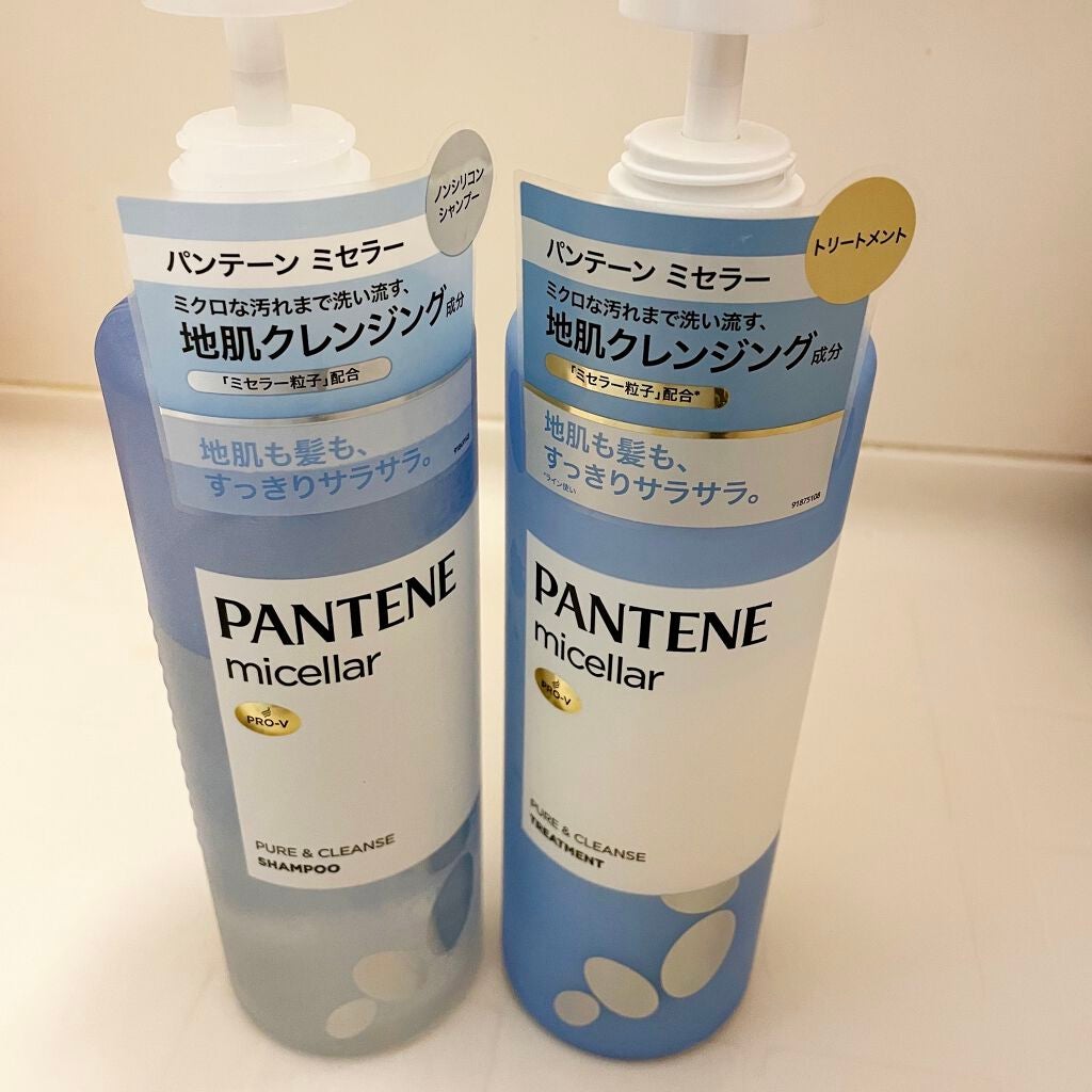 PRO-V ミセラー ピュア&クレンズ ノンシリコンシャンプー/トリートメント/パンテーン/市販シャンプーを使ったクチコミ(1枚目)