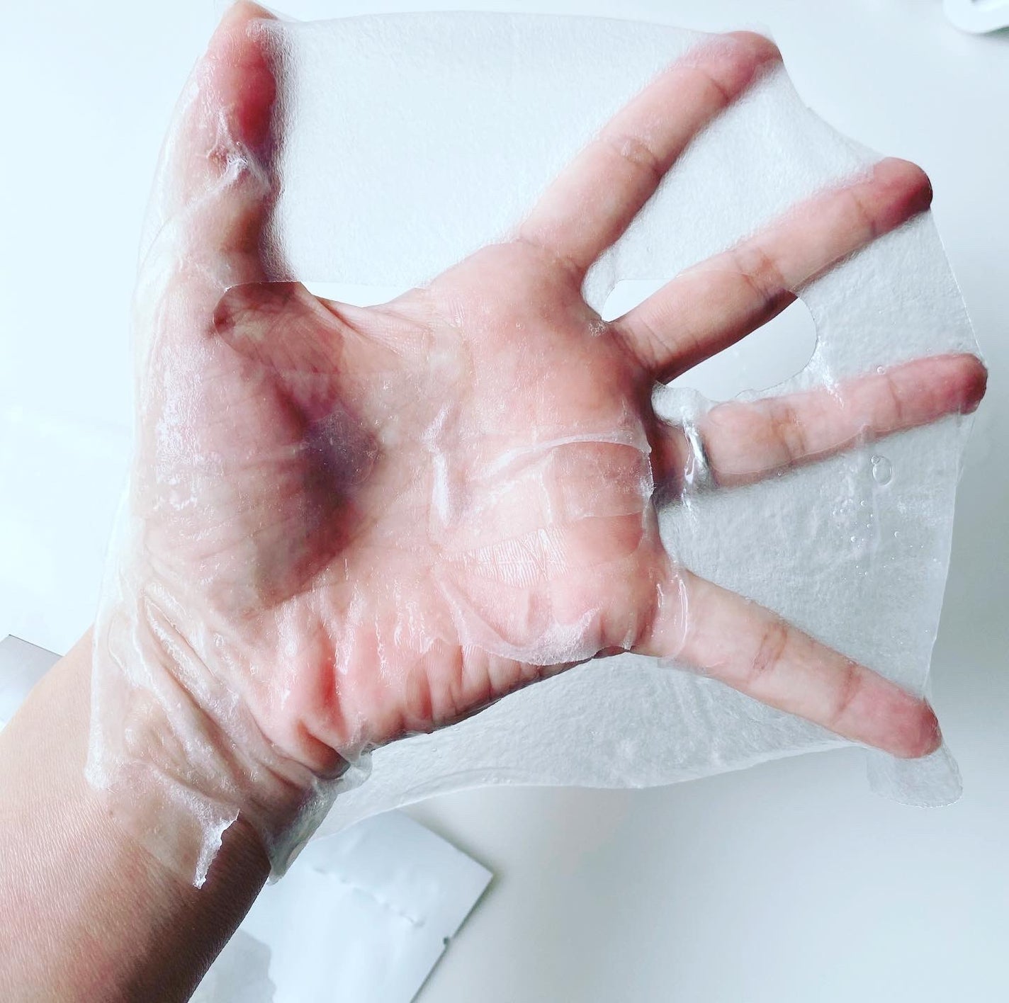 ホワイト ゼリー マッシュルーム エラトックス マスク/BYLIMU/シートマスク・パックを使ったクチコミ(5枚目)