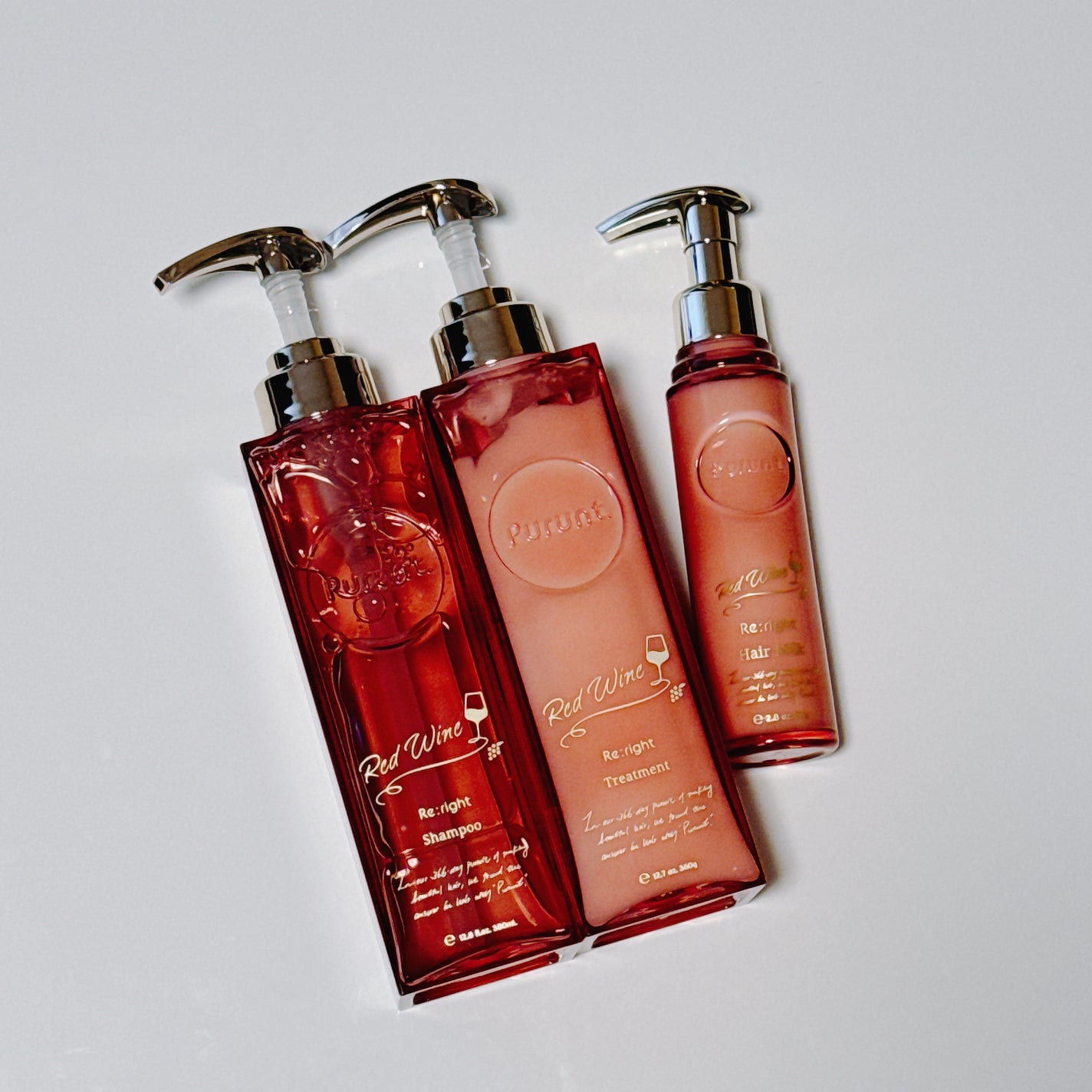 プルント リライトペアセット レッドワイン/Purunt./市販シャンプーを使ったクチコミ(1枚目)