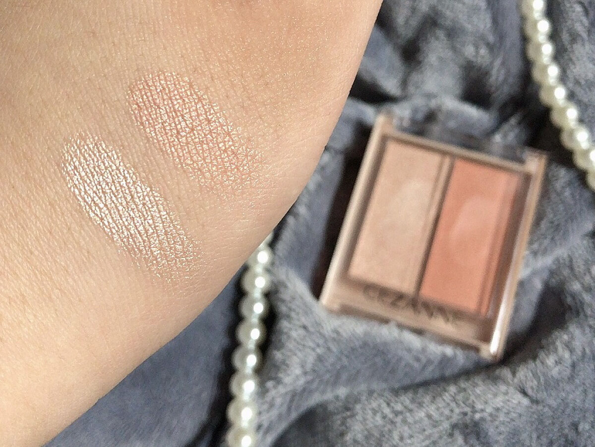 フェイスグロウカラー/CEZANNE/クリームハイライトを使ったクチコミ（2枚目）