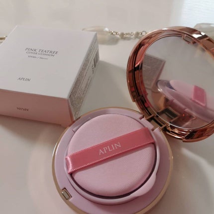 ピンクティーツリーカバークッション/APLIN/クッションファンデーションを使ったクチコミ(2枚目)