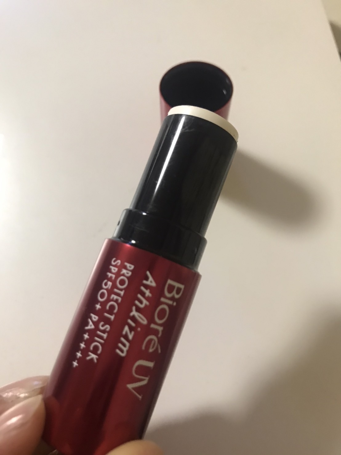 ビオレ ビオレUV アスリズム プロテクトスティックのクチコミ「はじめまして～！！
ペーシュ🍑です～！(Webからの投稿だから見づらいかも、、？？すみません💦.....」（2枚目）