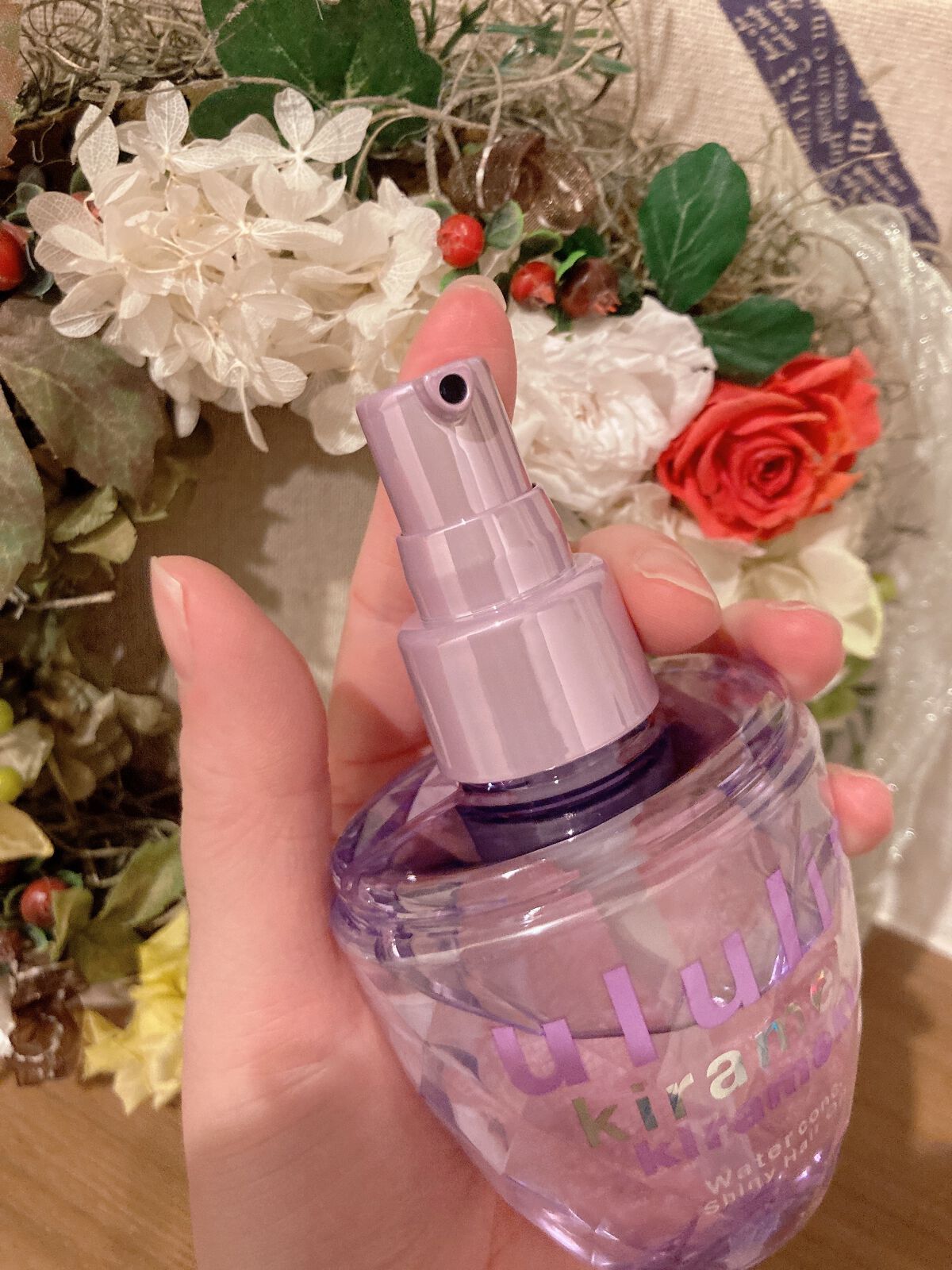 キラメキ ウォーターコンク シャイニー ヘアオイル/ululis/ヘアオイルを使ったクチコミ(2枚目)