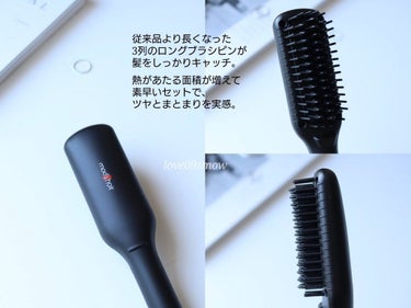 スタイリッシュ コンパクトイオンヒートブラシ MHB-3040-K/mod's hair/ストレートアイロンを使ったクチコミ（3枚目）