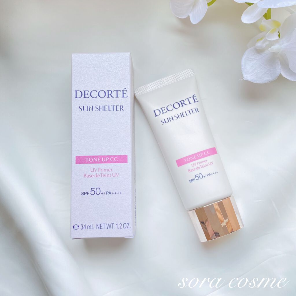 サンシェルター トーンアップCC/DECORTÉ/CCクリームを使ったクチコミ(1枚目)