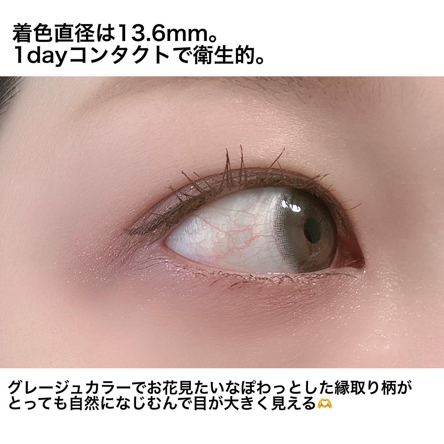 エバーカラーワンデーミリモア はじらいベイビー/エバーカラー/ワンデー（１DAY）カラコンを使ったクチコミ（2枚目）