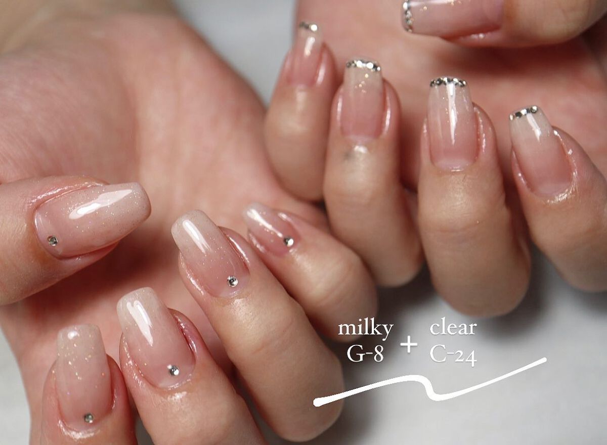 ミルキーカラー カラージェル/irogel(イロジェル)/ジェルネイルを使ったクチコミ(1枚目)