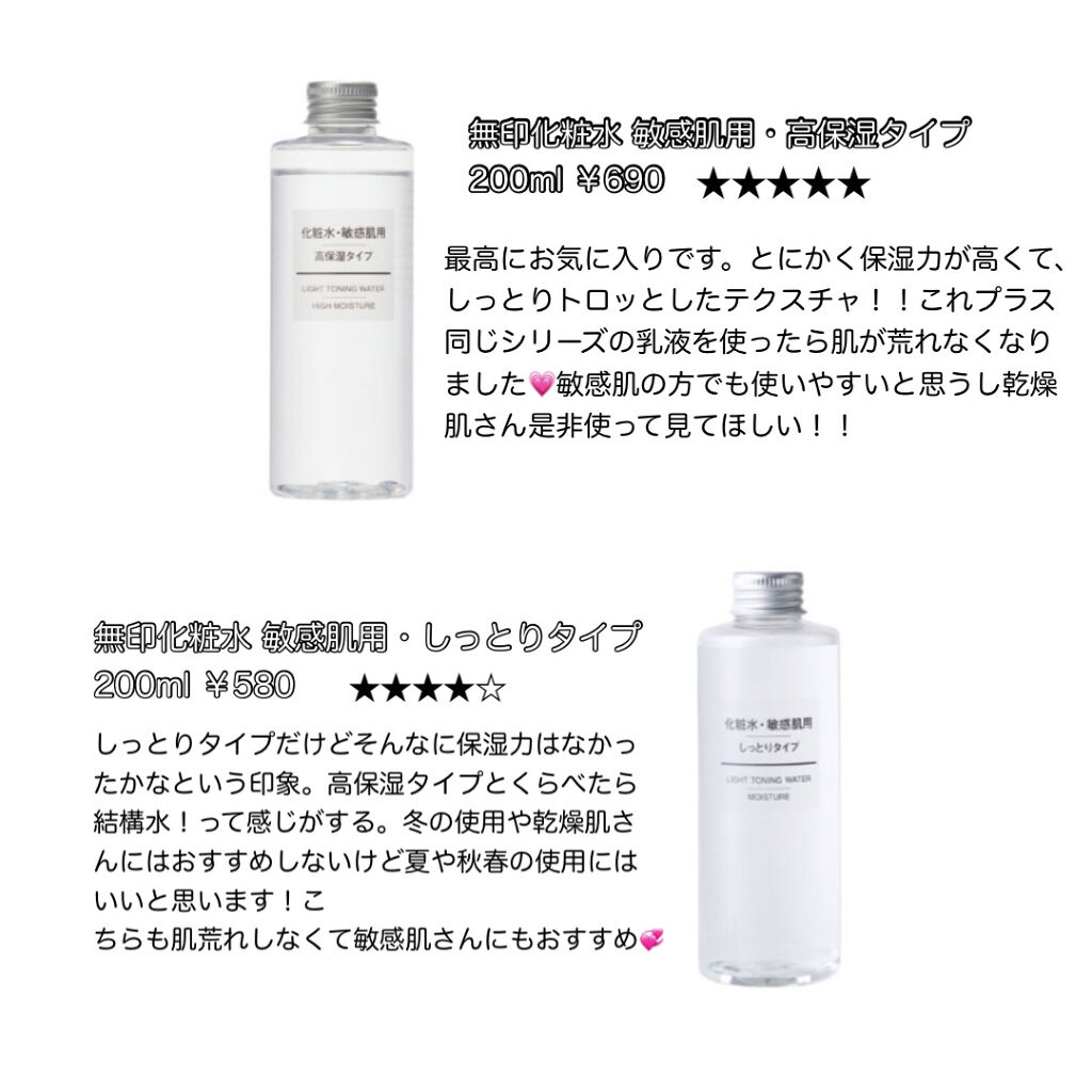 化粧水・敏感肌用・高保湿タイプ/無印良品/化粧水を使ったクチコミ（2枚目）