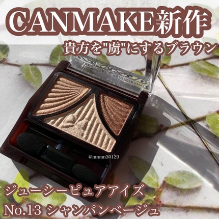 ジューシーピュアアイズ/キャンメイク/アイシャドウパレットを使ったクチコミ(1枚目)