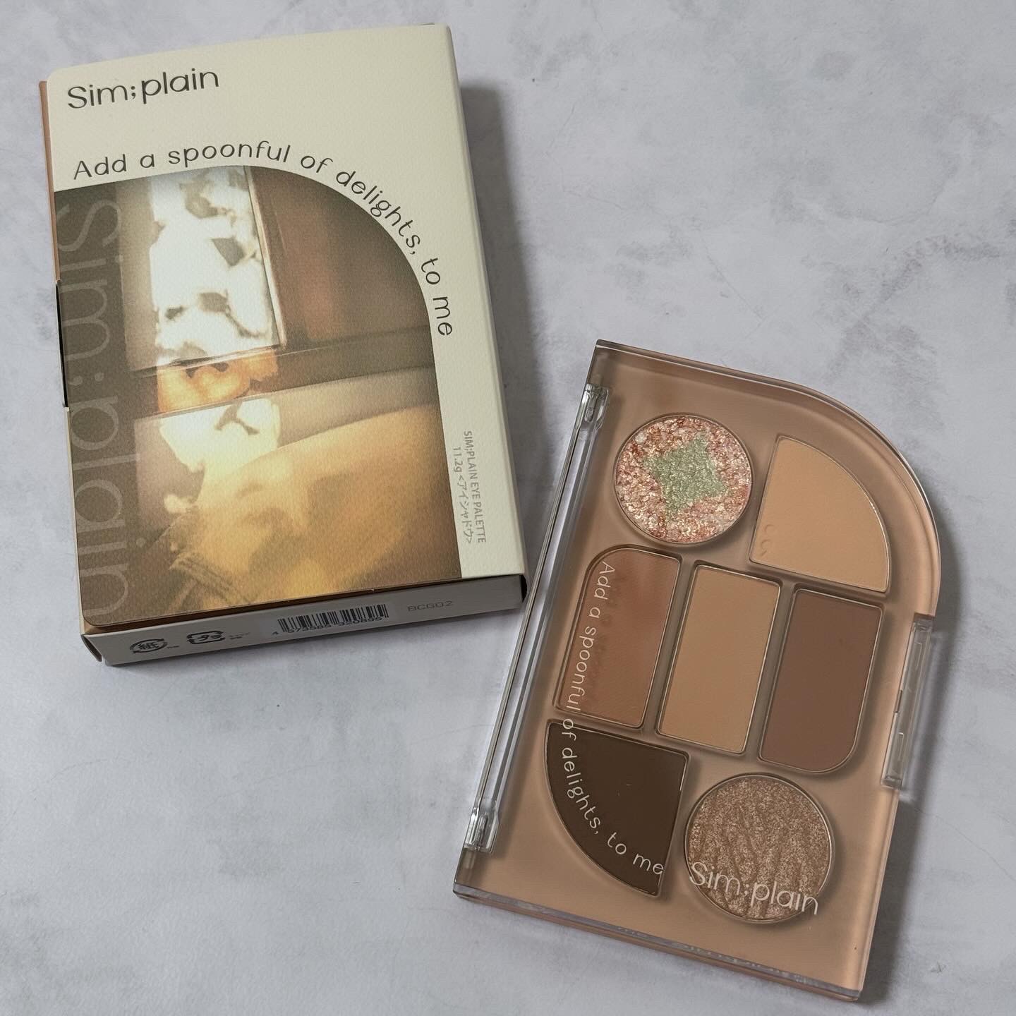 シンプレイン アイパレット 03 ニッティングコーラル/Sim;plain/アイシャドウパレットを使ったクチコミ（1枚目）