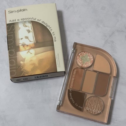 シンプレイン アイパレット/Sim;plain/アイシャドウパレットを使ったクチコミ(1枚目)