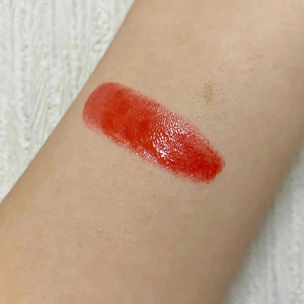 シャインコンパルジョン SRD01 オレンジレッド/MAYBELLINE NEW YORK/口紅を使ったクチコミ（2枚目）