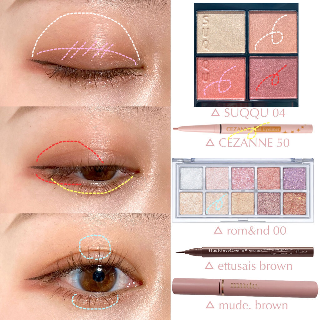 ジェルアイライナー/CEZANNE/ジェルアイライナーを使ったクチコミ（2枚目）