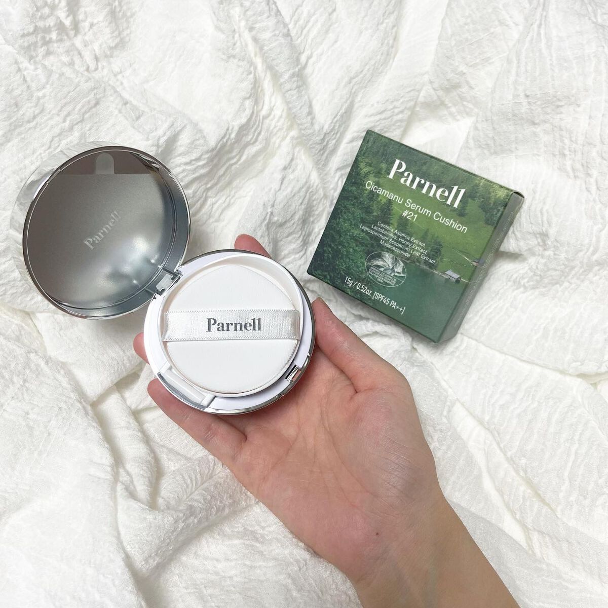 シカマヌ セラム クッションファンデ/parnell/クッションファンデーションを使ったクチコミ(4枚目)