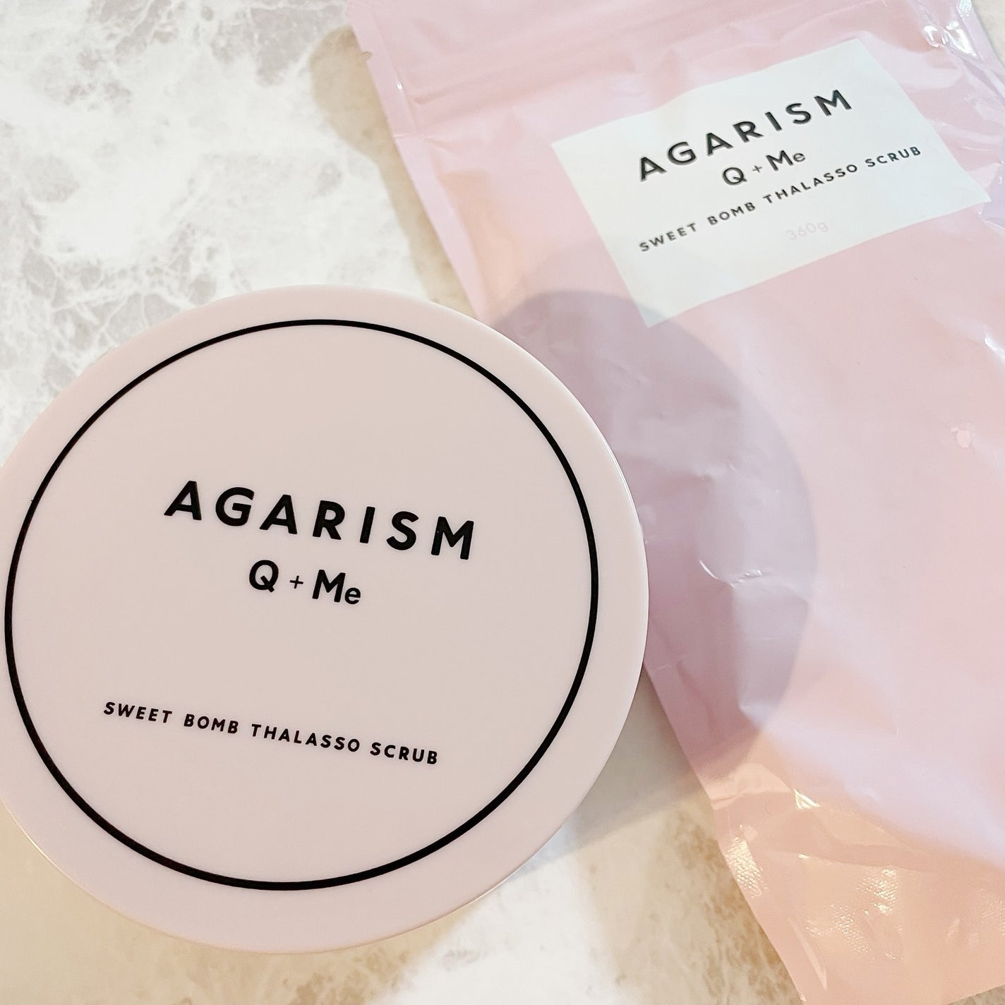 Q+Me スウィート ボム タラソ スクラブ/AGARISM/バスト・ヒップケアを使ったクチコミ(9枚目)