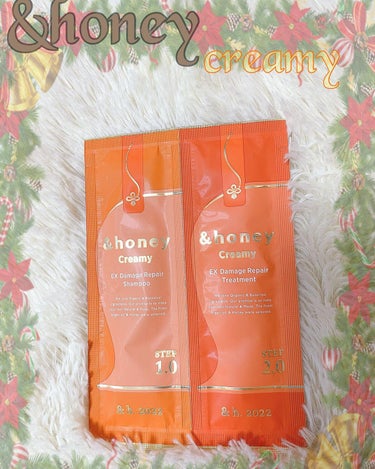 &honey Creamy EXダメージリペアシャンプー1.0/ヘアトリートメント2.0のクチコミ「✩&honey／Creamy EXダメージリペアシャンプー1.0/ヘアトリートメント2.0  .....」（2枚目）