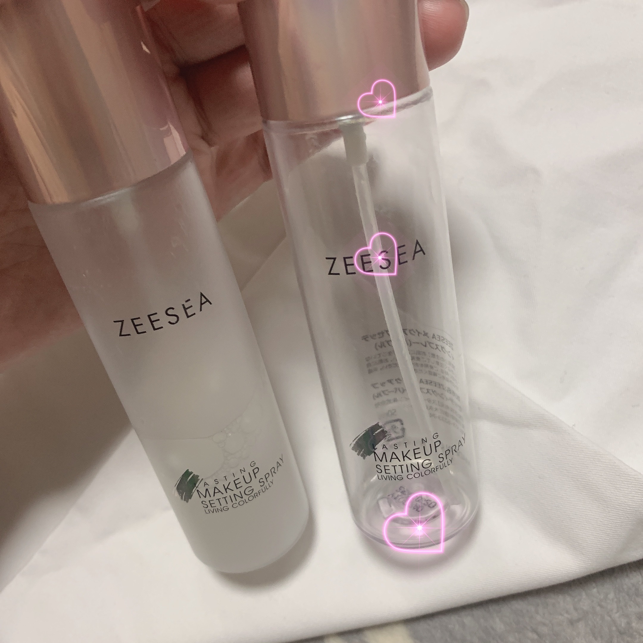 メタバースピンクシリーズ  ローリンスターメイクキープスプレー/ZEESEA/ミスト状化粧水を使ったクチコミ（3枚目）