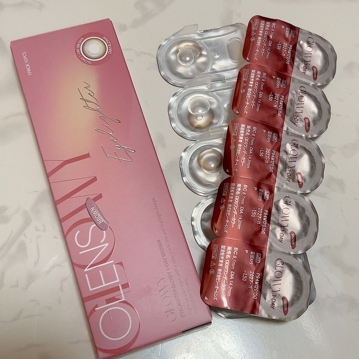 Glowy 1day/OLENS/ワンデー(1DAY)カラコンを使ったクチコミ(4枚目)