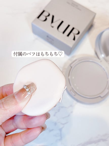 セラムフィット シルキーヌードクッション/ByUR/クッションファンデーションを使ったクチコミ(3枚目)