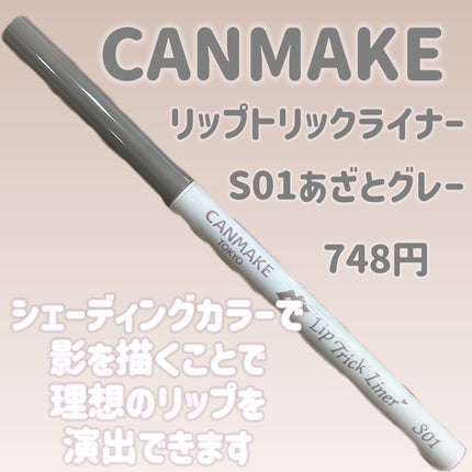 リップトリックライナー/キャンメイク/リップライナーを使ったクチコミ(2枚目)