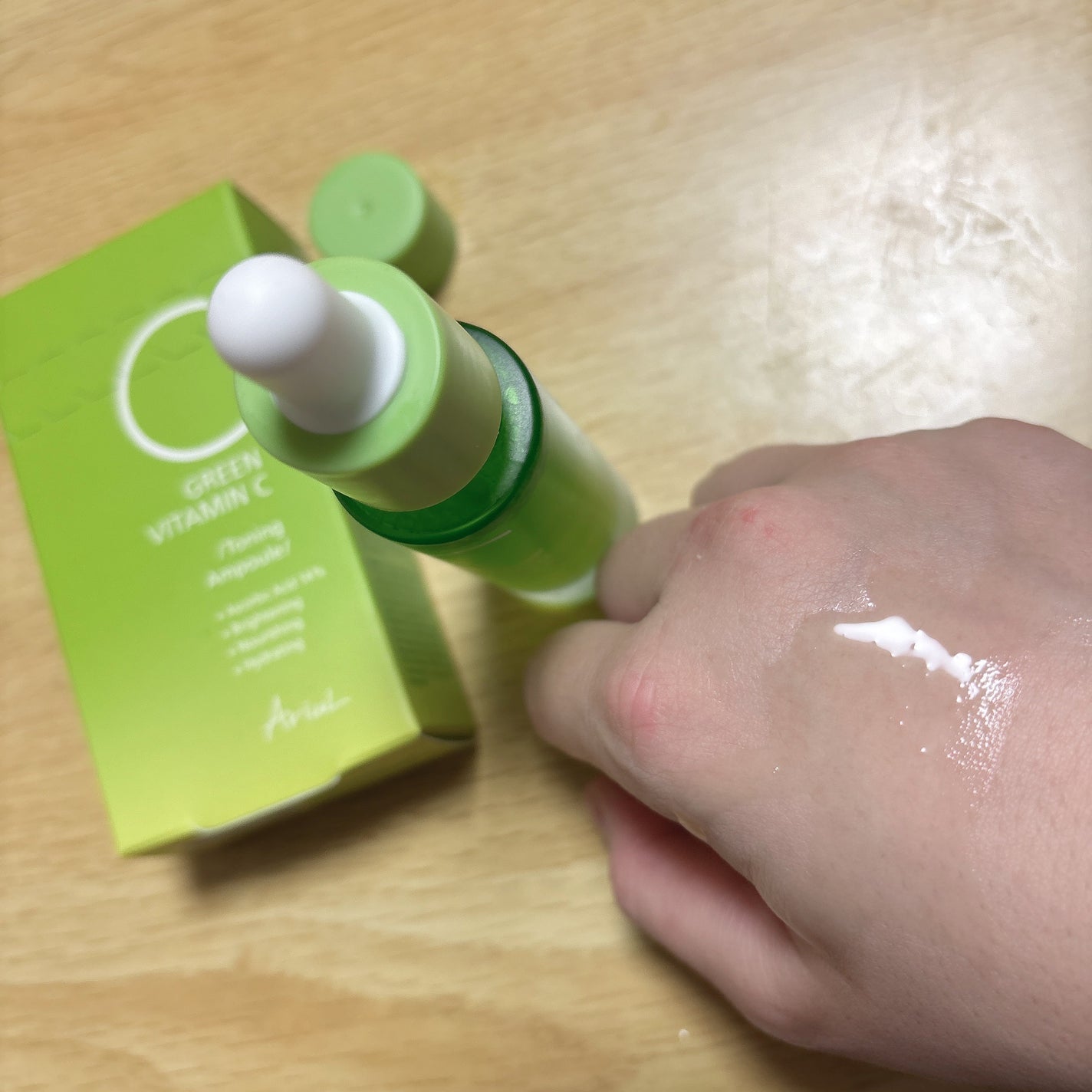 アリウル グリーンビタミンC トーニングセラム(アンプル)/Ariul/美容液を使ったクチコミ(2枚目)