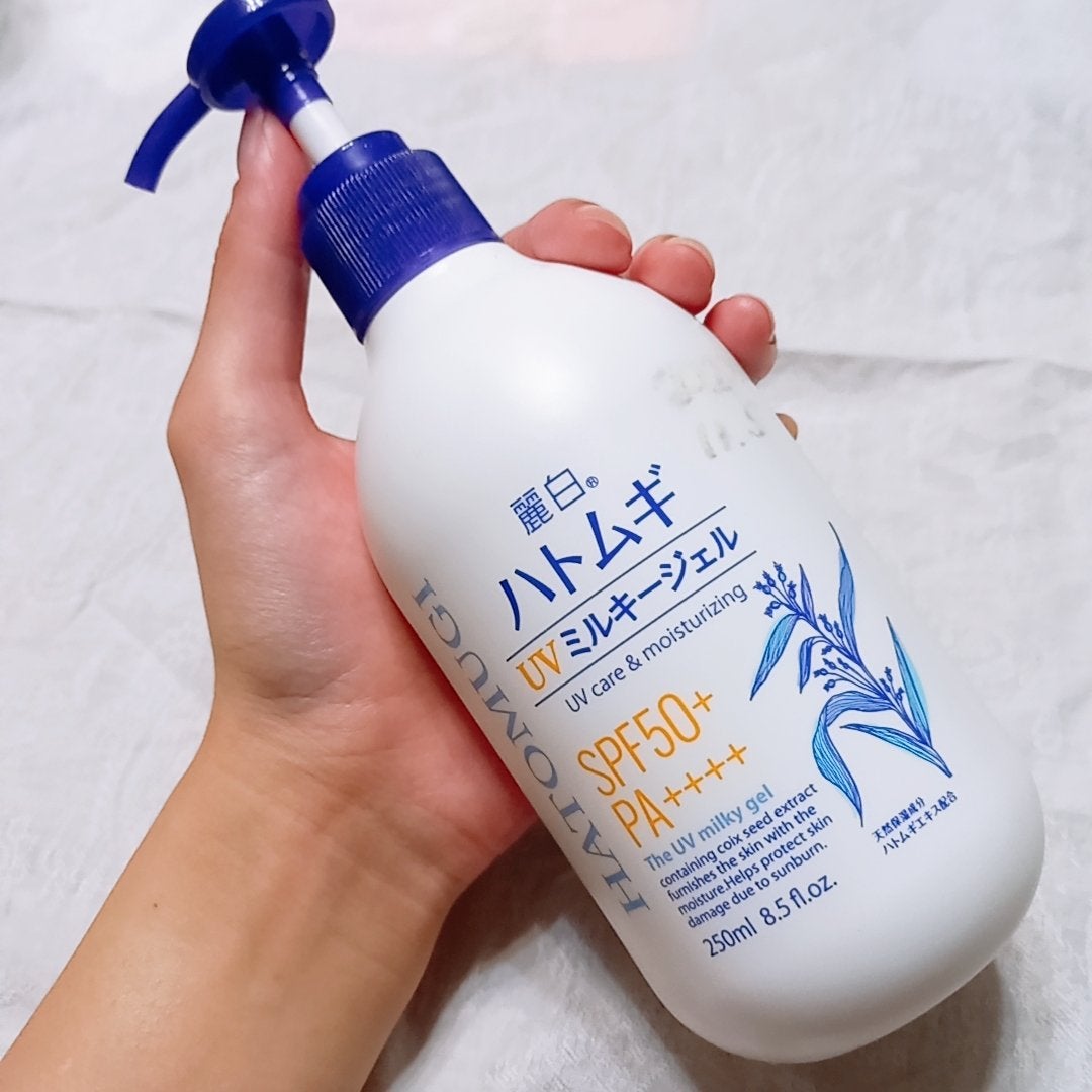 ハトムギ UVミルキージェル/麗白/日焼け止めミルクを使ったクチコミ(1枚目)