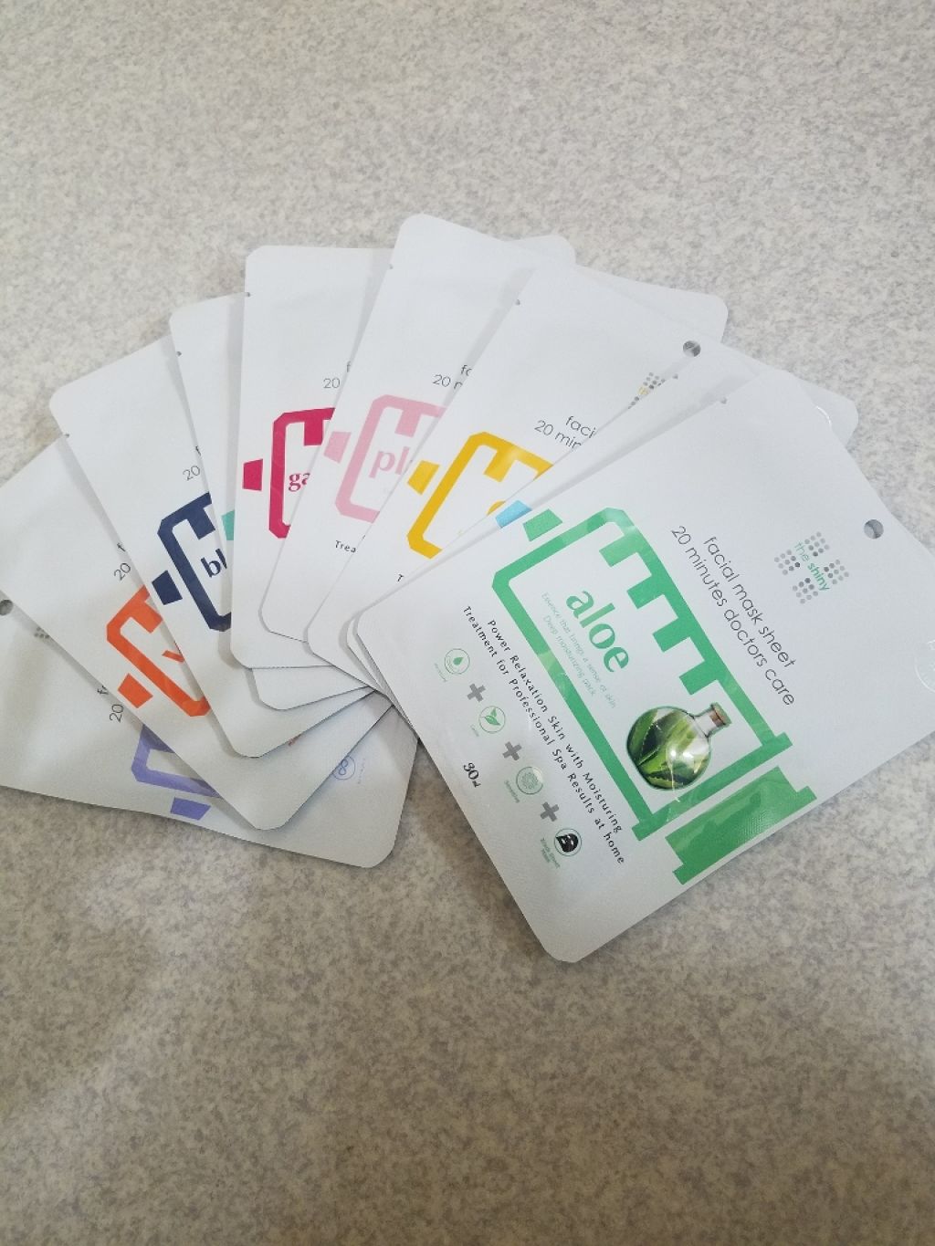 the shiny faciaI mask sheet 20 minutes doctors care The Shiny