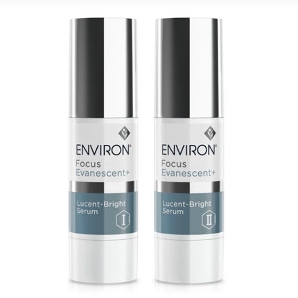 エンビロン ルーセントブライトセラムI&IIのクチコミ「くすみとかブライトニング効果を期待して購入🌸
2つでセットになってて、混ぜて使用してもOK、基.....」(1枚目)