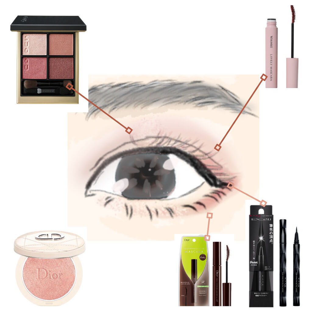 スーパーシャープライナーEX2.0/KATE/リキッドアイライナーを使ったクチコミ（2枚目）