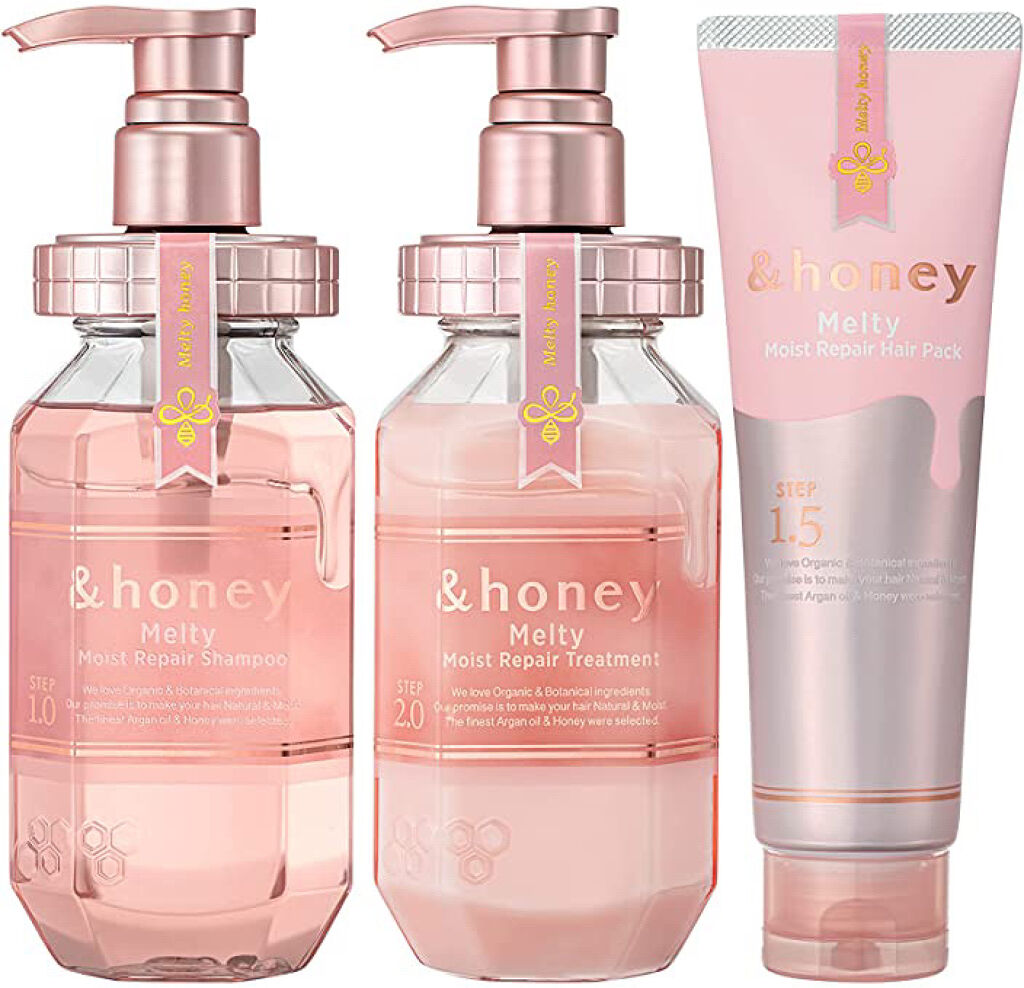 &honey Melty モイストリペア シャンプー1.0／モイストリペア ヘアトリートメント2.0/&honey/市販シャンプーを使ったクチコミ（2枚目）