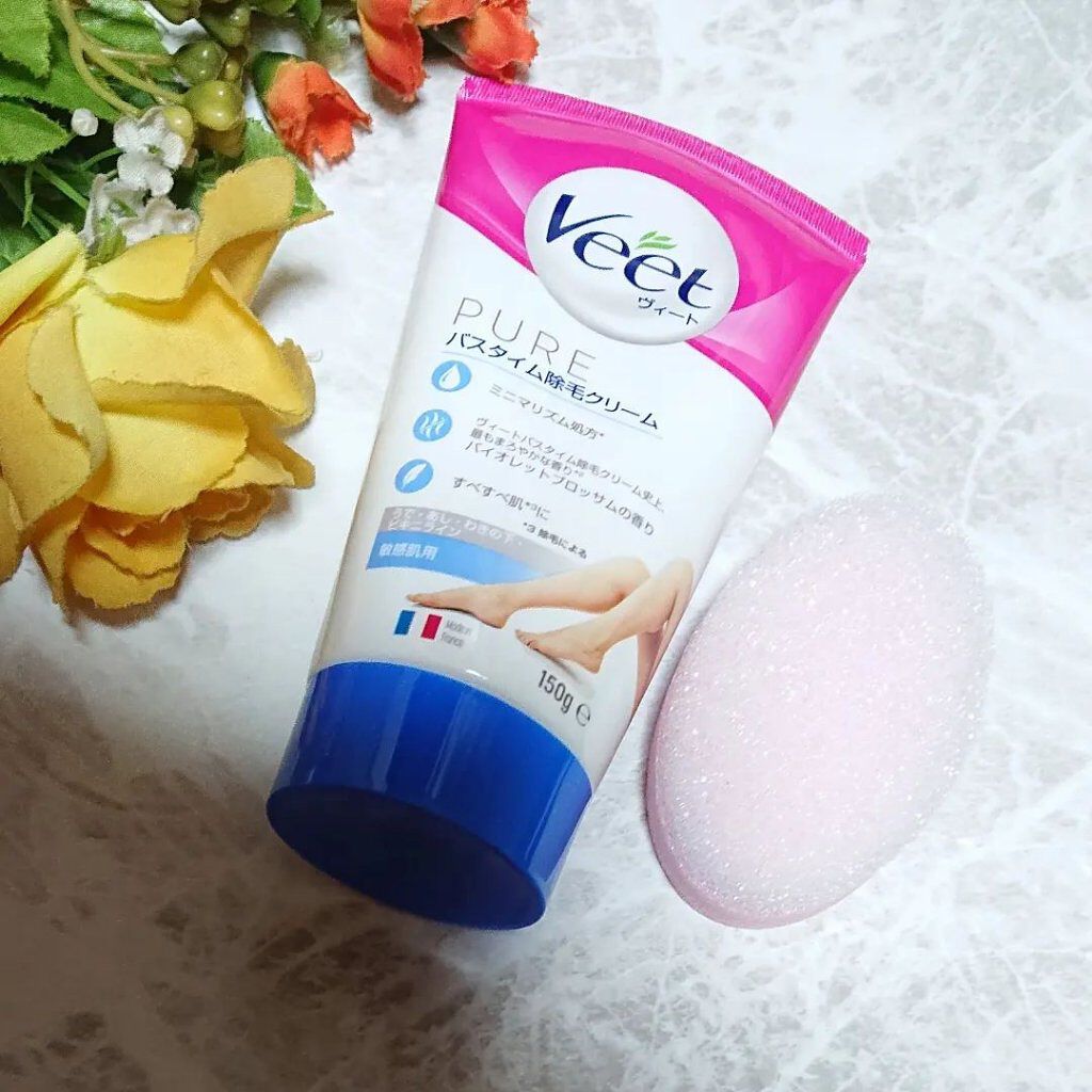 ヴィート ピュアバスタイム除毛クリーム 敏感肌用/Veet/除毛クリームを使ったクチコミ（3枚目）