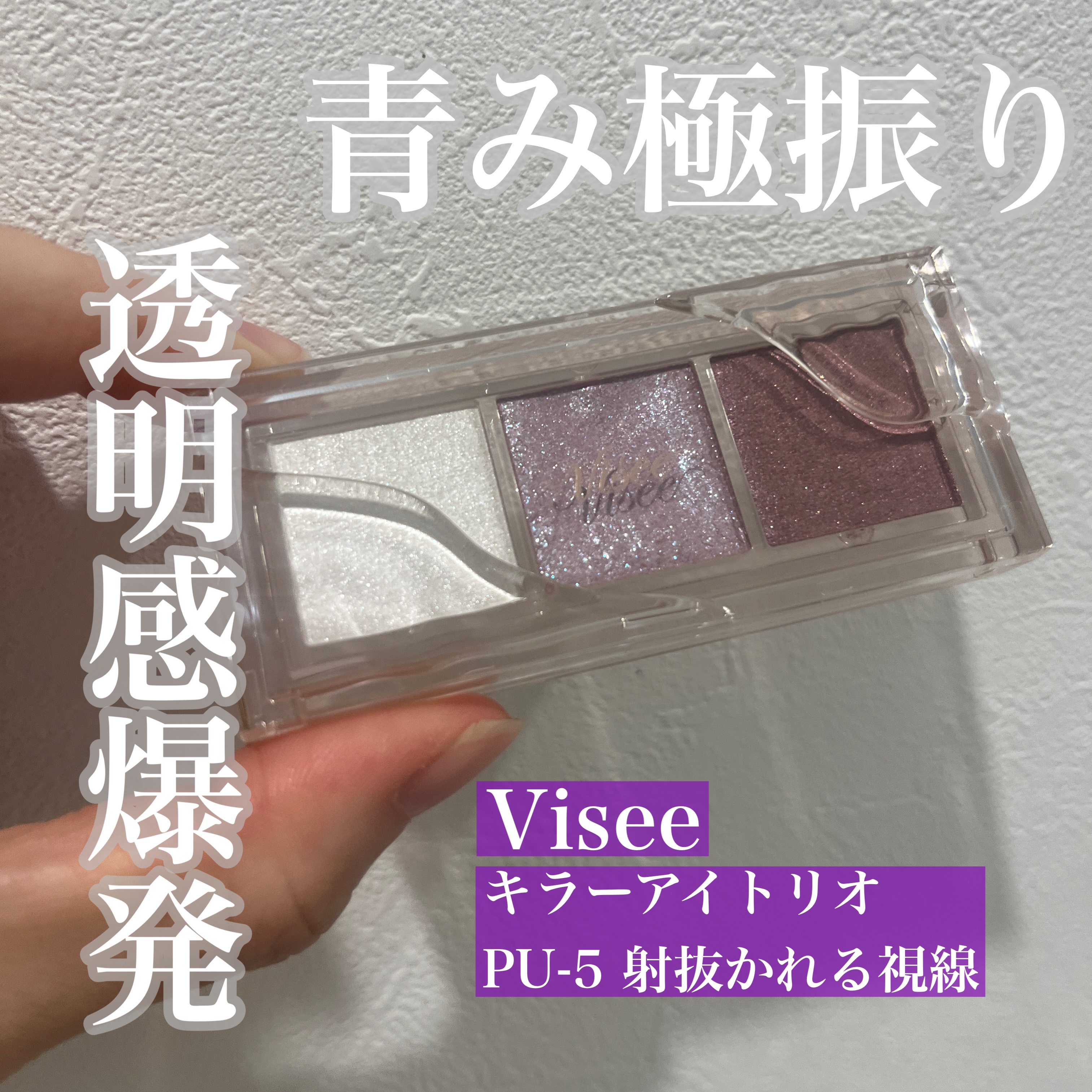 キラー アイ トリオ/Visée/アイシャドウパレットを使ったクチコミ（1枚目）