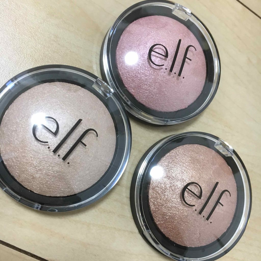 ベイクド ハイライター & ブラッシュ/e.l.f. Cosmetics/パウダーハイライトを使ったクチコミ（1枚目）