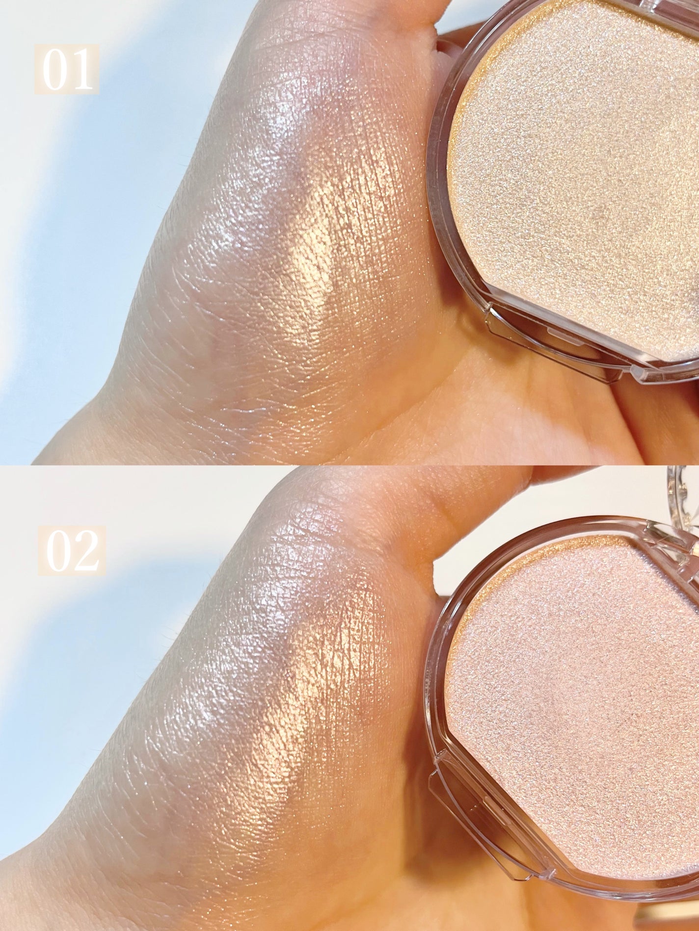 むにゅっとハイライター/キャンメイク/クリームハイライトを使ったクチコミ(3枚目)