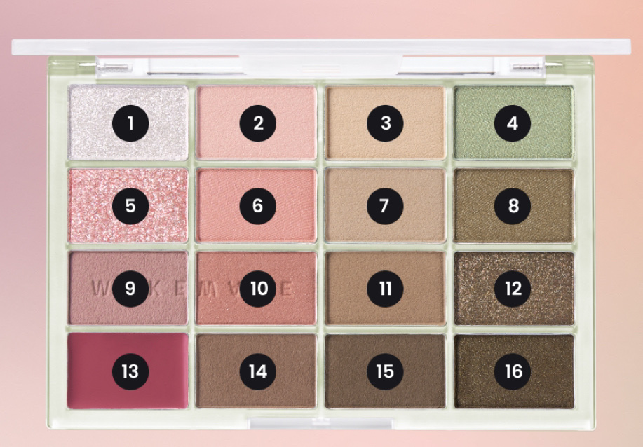 ソフトブラーリングアイパレット/wakemake/アイシャドウパレットを使ったクチコミ（2枚目）