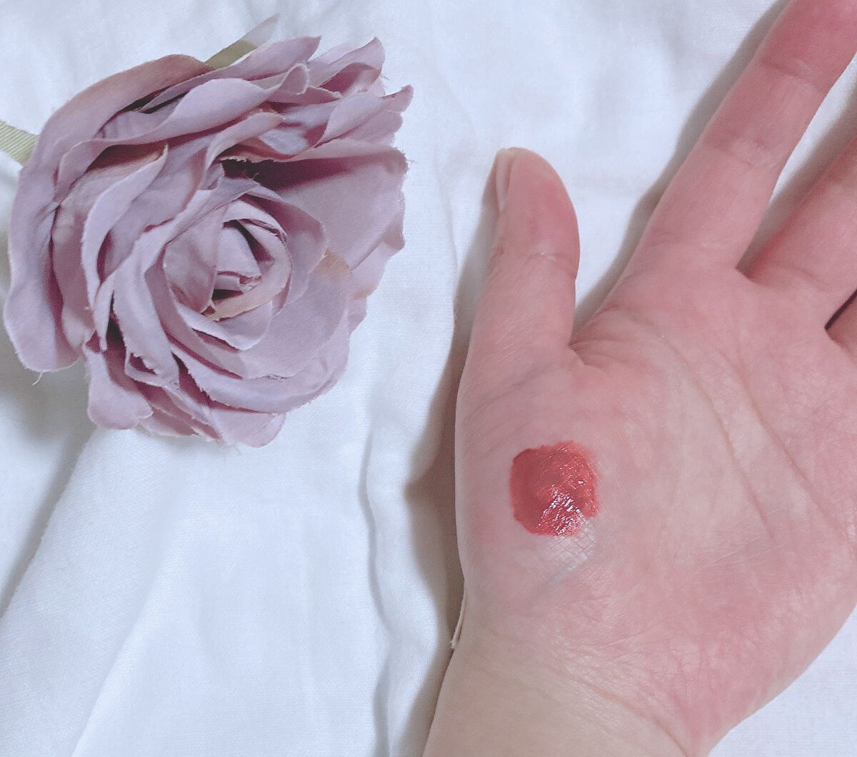 リップアンドチーク ヌードマットティント/CathyDoll/リップティントを使ったクチコミ（3枚目）