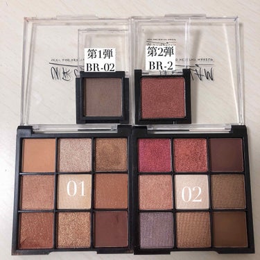 UR GLAM　BLOOMING EYE COLOR PALETTE/U R GLAM/アイシャドウパレットを使ったクチコミ（4枚目）