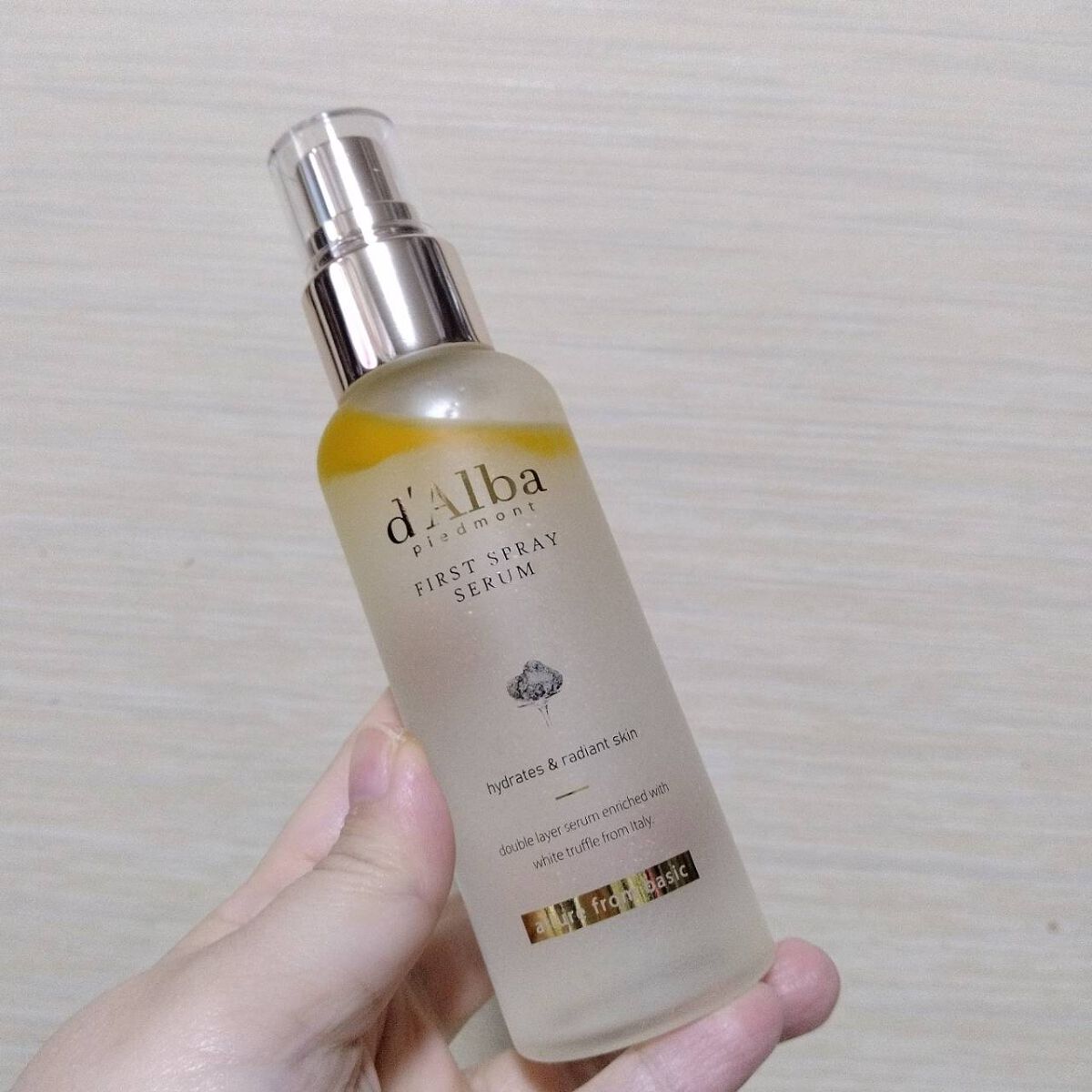 ダルバ ホワイトトリュフファーストスプレーセラム/ダルバ/ミスト状化粧水を使ったクチコミ(1枚目)