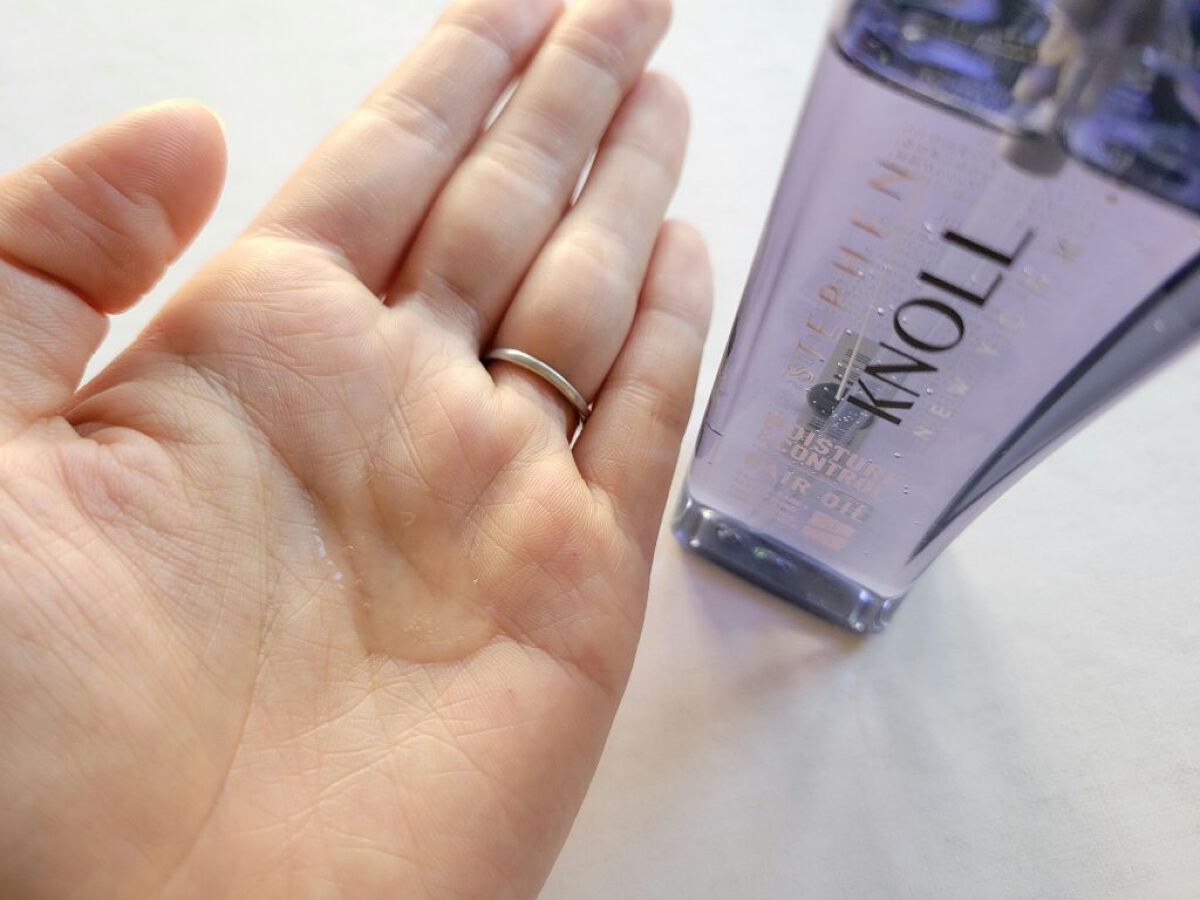 モイスチュアコントロール ヘアオイル Ｗ/スティーブンノル ニューヨーク/ヘアオイルを使ったクチコミ（3枚目）